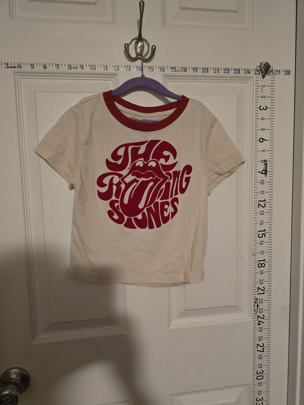 Rolling Stones Kids Cream Tee with Red Logo - Graphic Short Sleeve